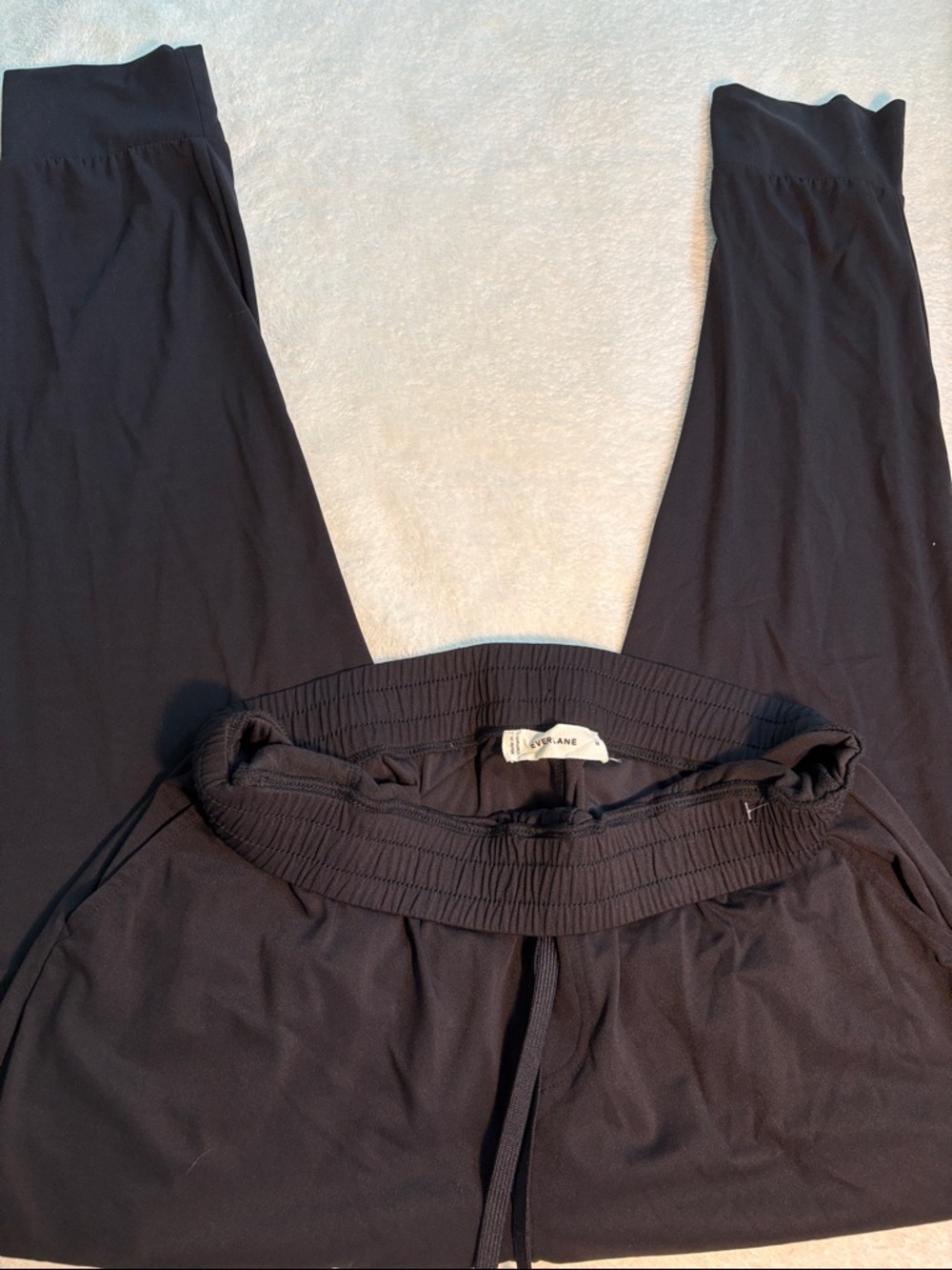 Everlane Black Nylon/Elastane Jogger Pants Size M